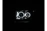 Anzo Driver and Passenger Side Projector Headlights with CCFL Halo (Black Housing, Clear Lens) - Anzo 111161