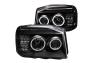 Anzo Driver and Passenger Side Projector Headlights with CCFL Halo (Black Housing, Clear Lens) - Anzo 111172