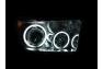 Anzo Driver and Passenger Side Projector Headlights with CCFL Halo (Chrome Housing, Clear Lens) - Anzo 111173