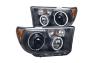 Anzo Driver and Passenger Side Projector Headlights with CCFL Halo (Black Housing, Clear Lens) - Anzo 111174