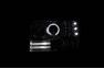 Anzo Driver and Passenger Side Halo Projector Headlights With Side Marker and Parking Lights (Chrome Housing, Clear Lens) - Anzo 111183