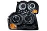 Anzo Driver and Passenger Side Projector Headlights with CCFL Halo (Black Housing, Clear Lens) - Anzo 111213
