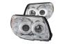Anzo Driver and Passenger Side U-Bar Style Projector Headlights (Chrome Housing, Clear Lens) - Anzo 111321