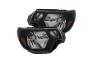 Anzo Driver and Passenger Side Crystal Headlights (Black Housing, Clear Lens) - Anzo 111395