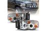 Anzo Driver and Passenger Side Projector Headlights With Halo (Chrome Housing, Clear Lens) - Anzo 111491