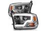 Anzo Driver and Passenger Side Crystal Headlights With Light Bar (Chrome Housing, Clear Lens) - Anzo 111516