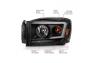 Anzo Driver and Passenger Side Crystal Switchback Headlights With Light Bar (Black Housing, Clear Lens) - Anzo 111526