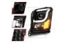 Anzo Driver and Passenger Side Plank Style Projector Headlights (Black Housing, Clear Lens) - Anzo 111535
