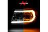 Anzo Driver and Passenger Side Light Bar Style Switchback Projector Headlights (Chrome Housing, Clear Lens) - Anzo 111565