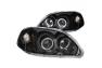 Anzo Driver and Passenger Side Projector Headlights With Halo (Black Housing, Clear Lens) - Anzo 121068