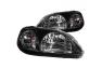 Anzo Driver and Passenger Side Crystal Headlights (Black Housing, Clear Lens) - Anzo 121070