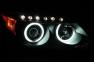 Anzo Driver and Passenger Side Projector Headlights with CCFL Halo (Black Housing, Clear Lens) - Anzo 121119