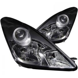 Anzo Driver and Passenger Side Projector Headlights (Black Housing, Clear Lens)