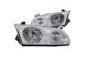 Anzo Driver and Passenger Side Crystal Headlights With Halo (Chrome Housing, Clear Lens) - Anzo 121124