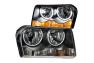 Anzo Driver and Passenger Side Crystal Headlights With CCFL Halo (Black Housing, Clear Lens) - Anzo 121138