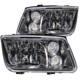 Anzo Driver and Passenger Side Crystal Headlights (Black Housing, Clear Lens)