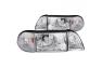 Anzo Driver and Passenger Side Crystal Headlights With Corner Lights (Chrome Housing, Clear Lens) - Anzo 121195