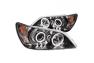 Anzo Driver and Passenger Side Projector Headlights With Halo (Black Housing, Clear Lens) - Anzo 121199