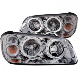 Anzo Driver and Passenger Side Crystal Headlights With CCFL Halo (Chrome Housing, Clear Lens)