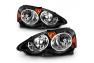 Anzo Driver and Passenger Side Crystal Headlights (Black Housing, Clear Lens) - Anzo 121209
