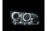 Anzo Driver and Passenger Side Projector Headlights with CCFL Halo (Chrome Housing, Clear Lens) - Anzo 121217