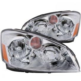 Anzo Driver and Passenger Side Crystal Headlights (Chrome Housing, Clear Lens)