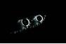 Anzo Driver and Passenger Side Projector Headlights with CCFL Halo (Black Housing, Clear Lens) - Anzo 121460