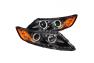 Anzo Driver and Passenger Side Projector Headlights with CCFL Halo (Black Housing, Clear Lens) - Anzo 121460