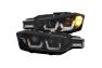 Anzo Driver and Passenger Side U-Bar Style Projector Headlights (Black Housing, Clear Lens) - Anzo 121506