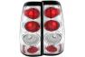 Anzo Driver and Passenger Side Tail Lights (Chrome Housing, Clear Lens) - Anzo 211023
