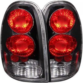 Anzo Driver and Passenger Side Tail Lights (Black Housing, Clear Lens)
