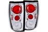 Anzo Driver and Passenger Side Tail Lights (Chrome Housing, Clear Lens) - Anzo 211055