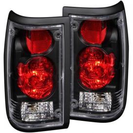 Anzo Driver and Passenger Side Tail Lights (Black Housing, Clear Lens)