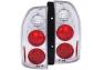 Anzo Driver and Passenger Side Tail Lights (Chrome Housing, Clear Lens) - Anzo 211135