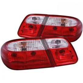 Anzo Driver and Passenger Side G2 Tail Lights (Chrome Housing, Red/Clear Lens)