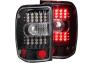 Anzo Driver and Passenger Side LED Tail Lights (Black Housing, Clear Lens) - Anzo 311107