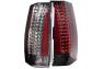 Anzo Driver and Passenger Side Escalade Look LED Tail Lights (Chrome Housing, Smoke Lens) - Anzo 311192