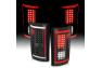 Anzo Driver and Passenger Side LED Tail Lights (Black Housing, Clear Lens) - Anzo 311285