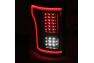 Anzo Driver and Passenger Side LED Tail Lights (Black Housing, Clear Lens) - Anzo 311285