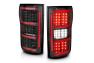 Anzo Driver and Passenger Side LED Tail Lights With Sequential Turn Signals With Red Light Bar (Black Housing, Red Lens) - Anzo 311314