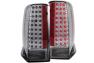Anzo Driver and Passenger Side LED Tail Lights (Chrome Housing, Smoke Lens) - Anzo 321221