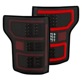 Anzo Driver and Passenger Side LED Tail Lights (Black Housing, Clear Lens)