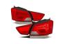 Anzo Driver and Passenger Side LED Tail Lights (Chrome Housing, Clear Lens) - Anzo 321346