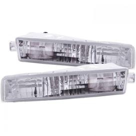 Driver and Passenger Side Parking Lights (Chrome Housing, Clear Lens)