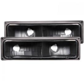 Anzo Driver and Passenger Side Parking Lights (Black Housing, Clear Lens)