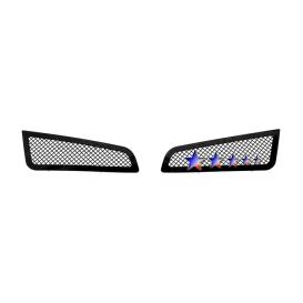 APS 2-Pc Black Powder Coated 1.8mm Wire Mesh Fog Light Cover Grille