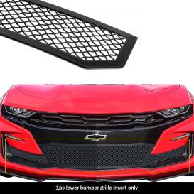 APS 1-Pc Black Powder Coated 1.8mm Wire Mesh Lower Bumper Grille