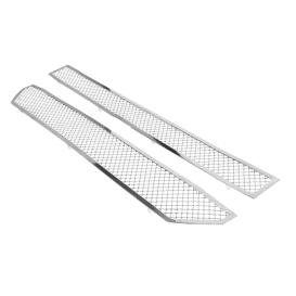 APS 2-Pc Chrome Polished 2.5mm Wire Mesh Main Upper Grille