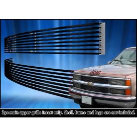 APS 2-Pc Black Powder Coated 8X6 Horizontal Billet Main Upper Grille