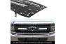 APS 1-Pc Black Powder Coated Laser Cut Mesh with Rivet and LED Main Upper Grille - APS GR03LFC33L